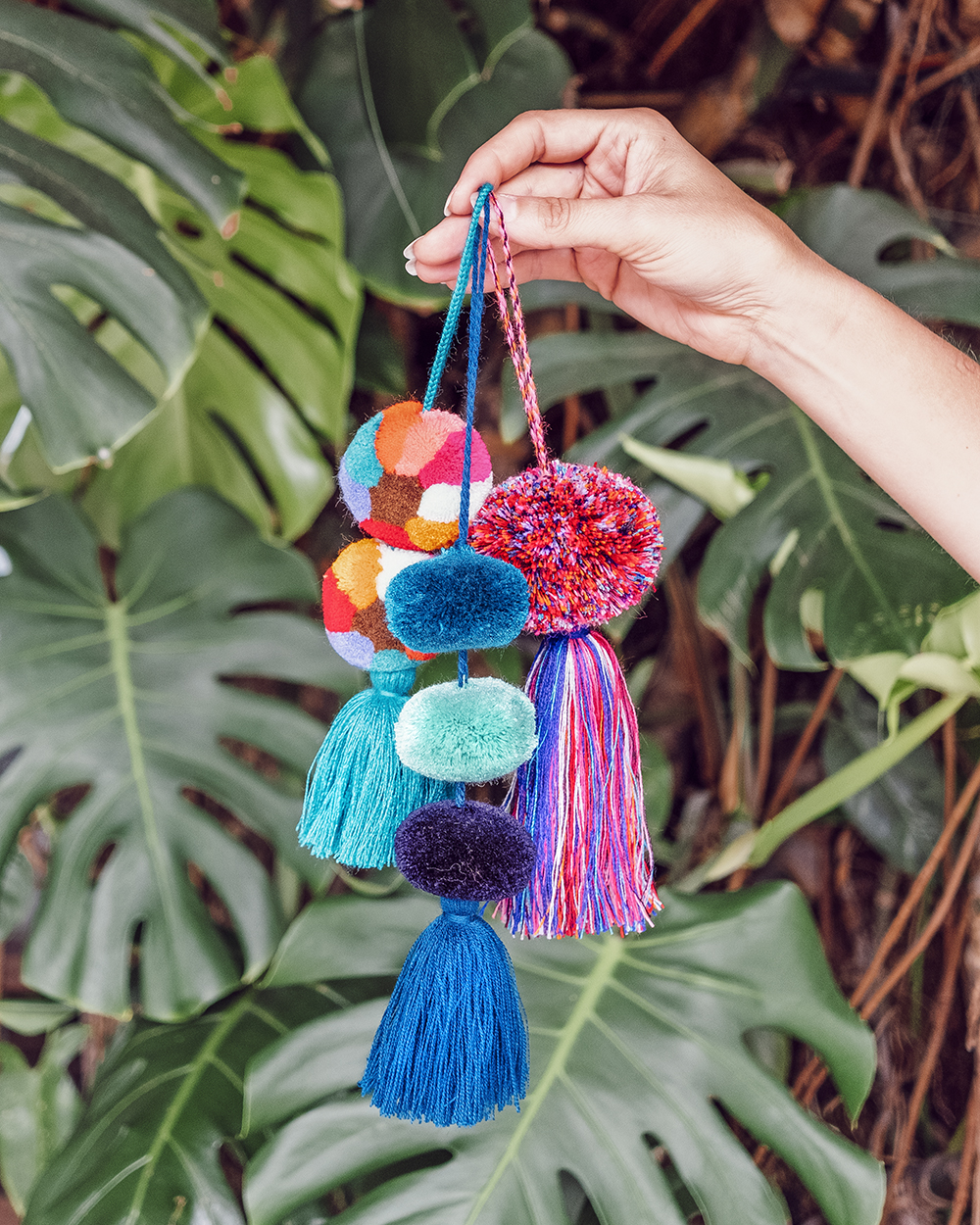 Various Market Pom Tassels Set of 3 - Image 2