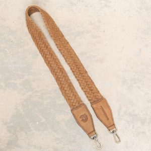 Braided Leather 42" Strap in Tan