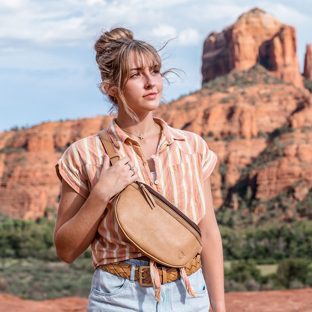 Vesper Sling Pack in Tan - Image 6