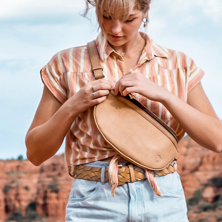 Vesper Sling Pack in Tan - Image 5